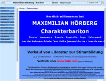 Tablet Screenshot of maxhoerberg.de